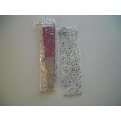 Bolsita organza plata