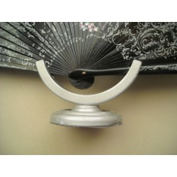 soporte abanico plata