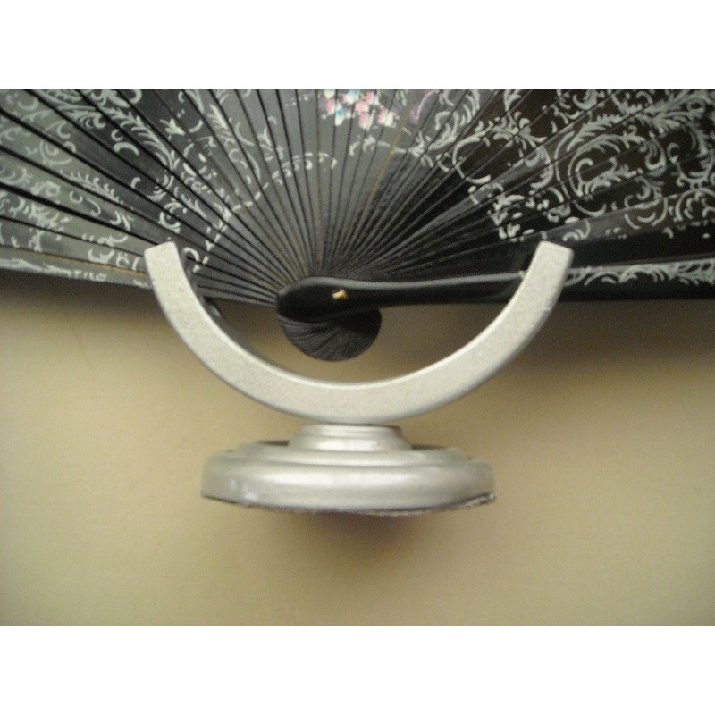 soporte abanico plata